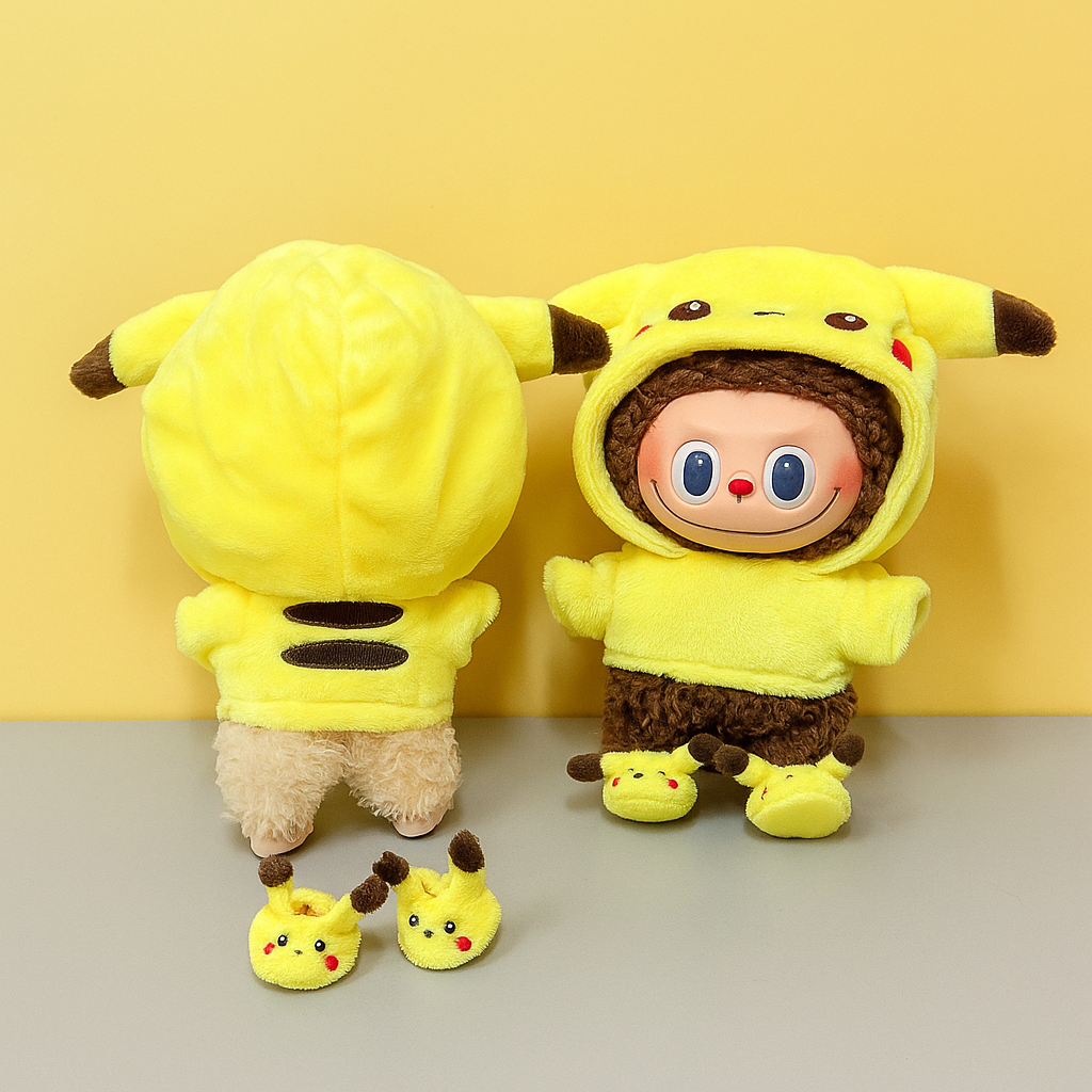 Labubu Pikachu Plush Outfit Set™ (Outfit Only)